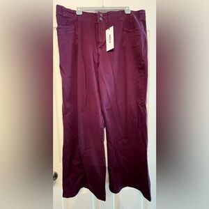 NWT Mica Denim brand Perfectly Plum Wide Leg Jeans size 18W